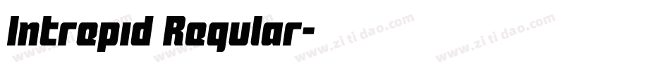 Intrepid Regular字体转换
